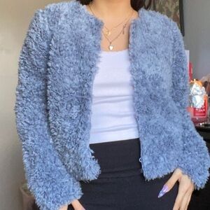 NWT H&M DIVIDED TEDDY JACKET L